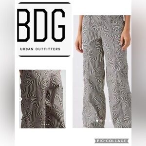 BDG Zebra Print  Y2K inspired Cargo Pants